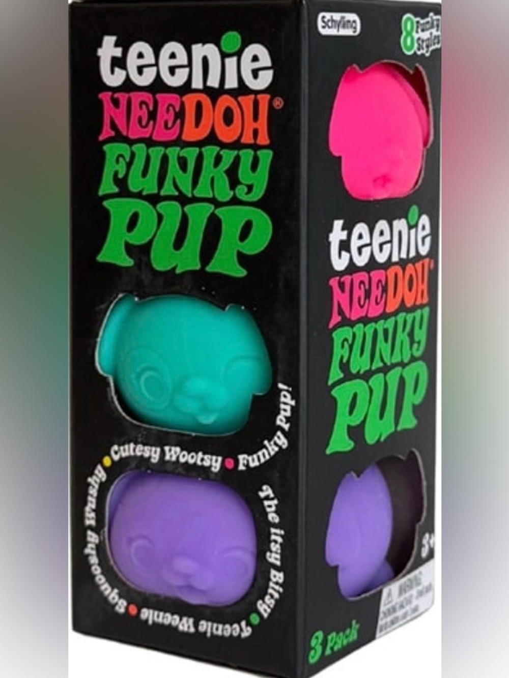 Schylling Teenie Needoh Funky Pup Sensory Fidget Toys